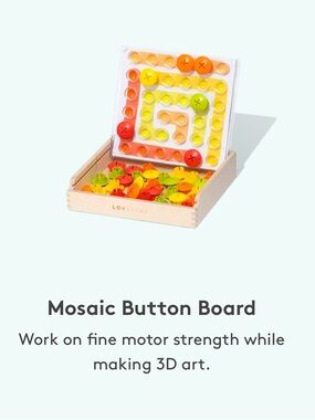 Lovevery Mosaic Button Board Montessori Toy | The Companion Play Kit